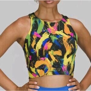 Lululemon Wunder Train Racerback Tank Top in Undertone Black Multi Size 6